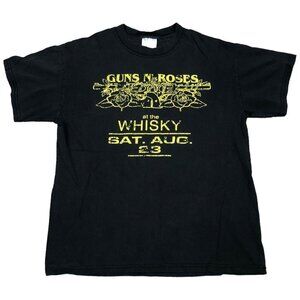 Y2K M&O Knits Guns N Roses At The Whisky Concert Shirt‎ Adult Size Medium